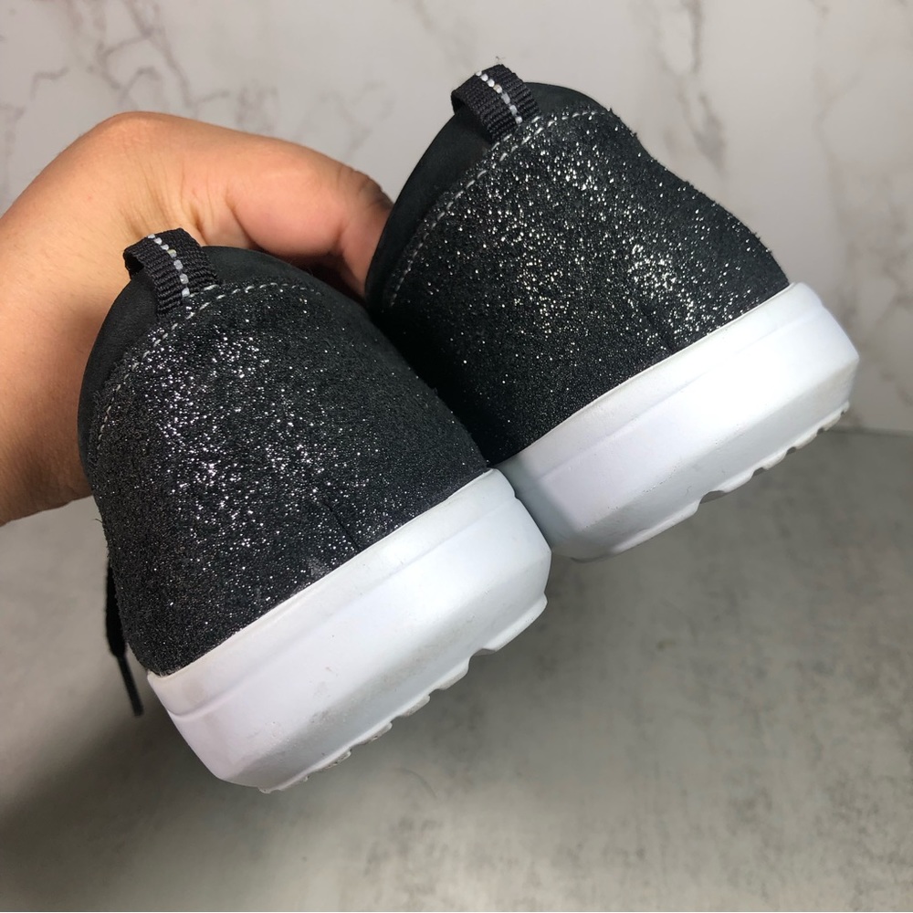 SAS Black Lace-Up Women's Sneakers with White Sole - Picture 6 of 11